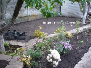 Садовые строительные работы после (1 часть)